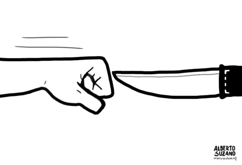 Resultado de imagem para murro em ponta de faca